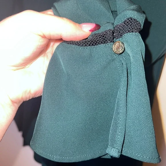 Calvin Klein Sheer Bell Sleeve Blouse | XS - Picture 5 of 8